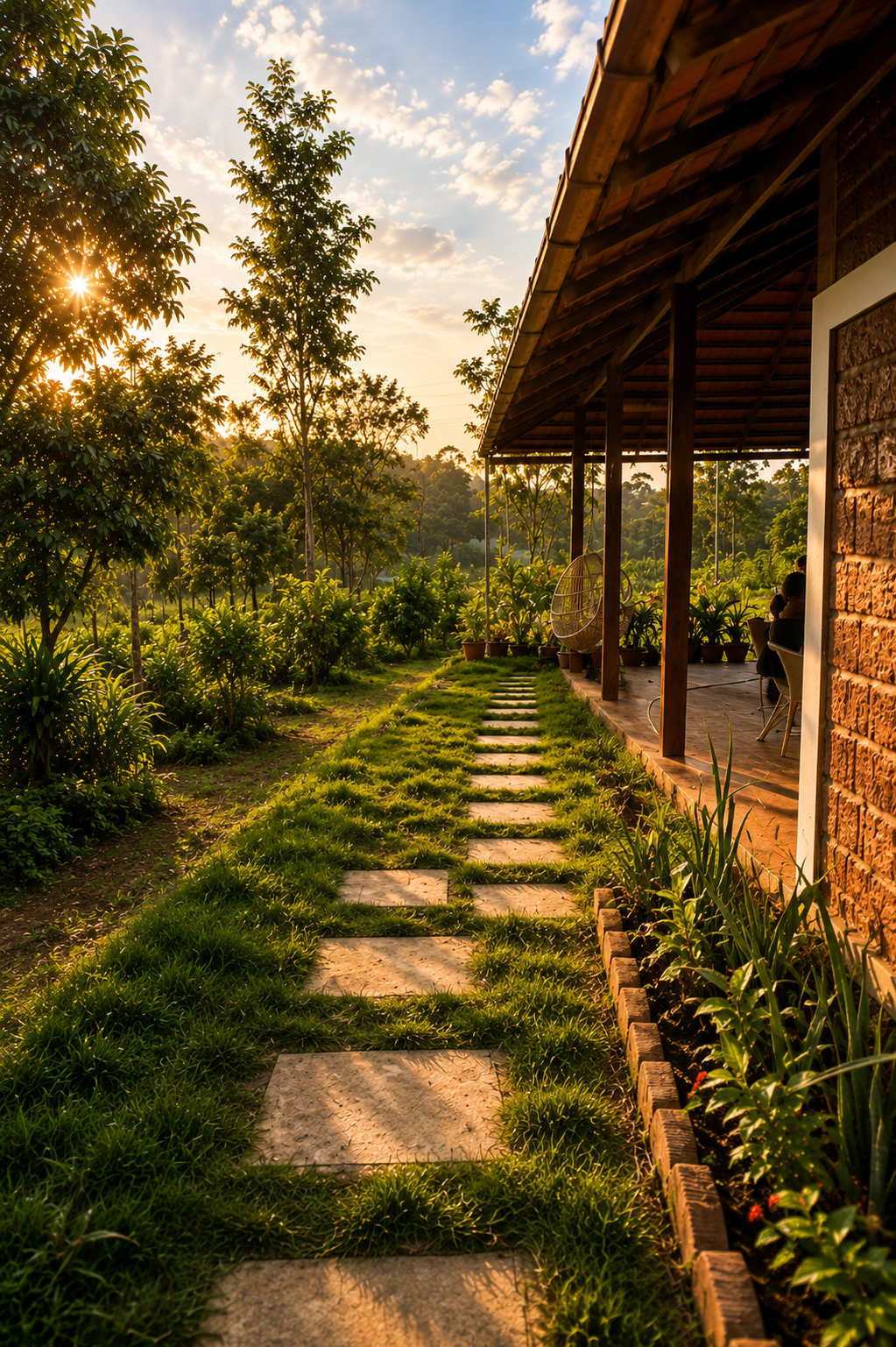 Garden view at Havala Plantation Stay